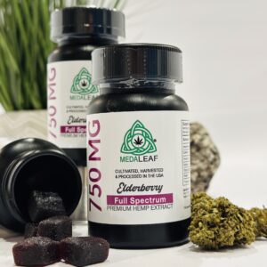 Full Spectrum Elderberry Gummies - 750mg | Medaleaf Farms